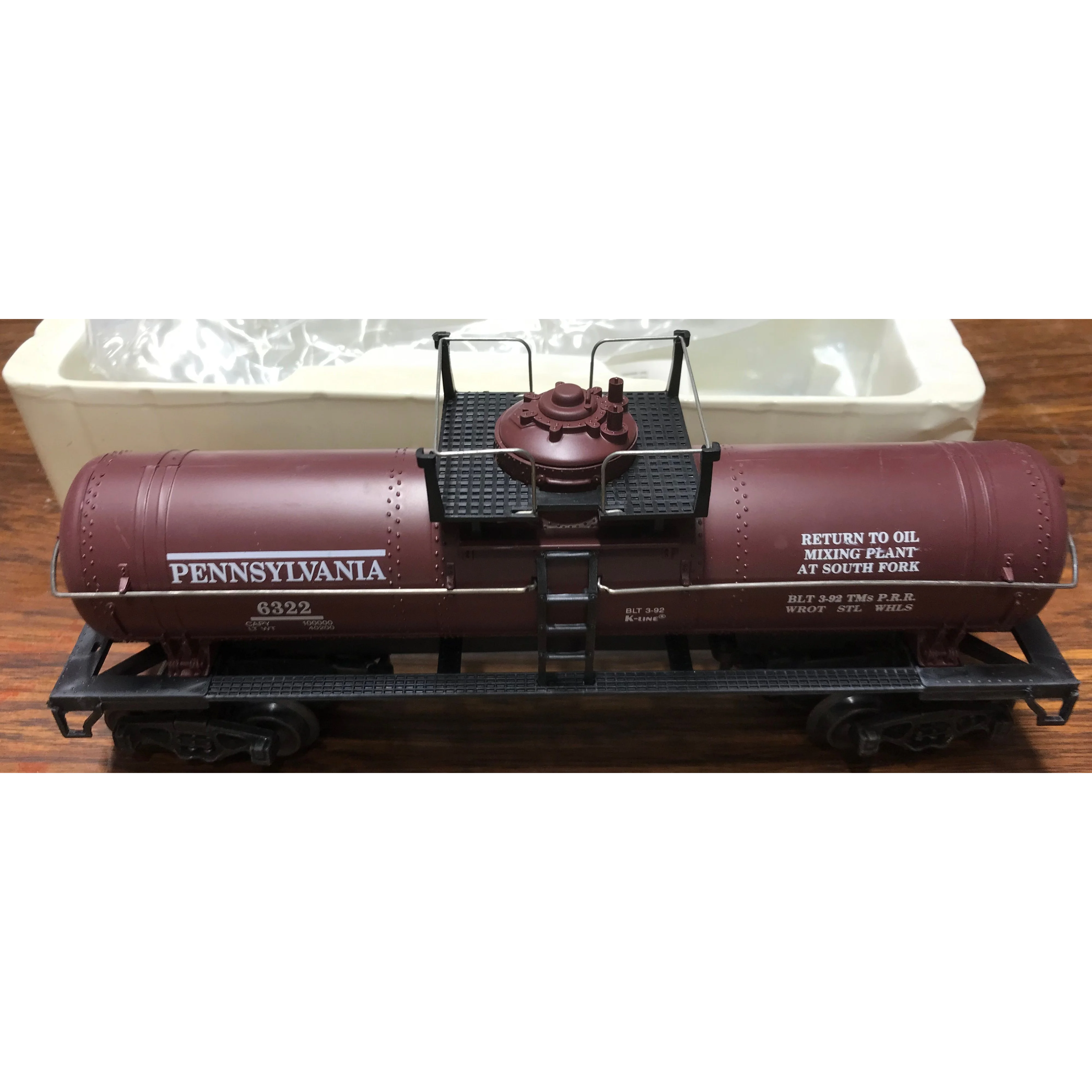 K-Line #k6322 Classic Pennsylvania Tank Car — photo 4
